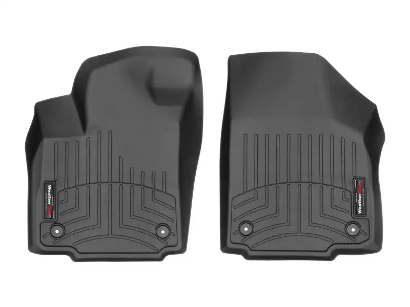 Weathertech Front Floor Liners For 2018+ Kia Stinger — Premium Black Trim 1